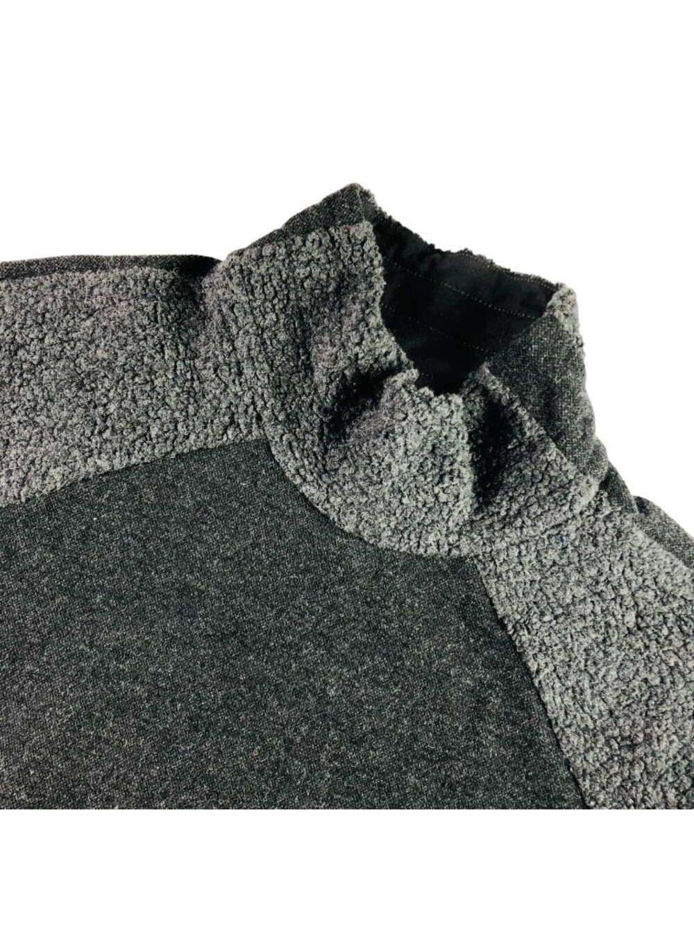 PrAna Women’s Sherpa Mock Neck Pullover Sweater Gray • Medium